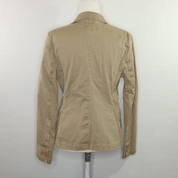 Lands End Canvas Jacket Casual Blazer Khaki Tan - Picture 6 of 15